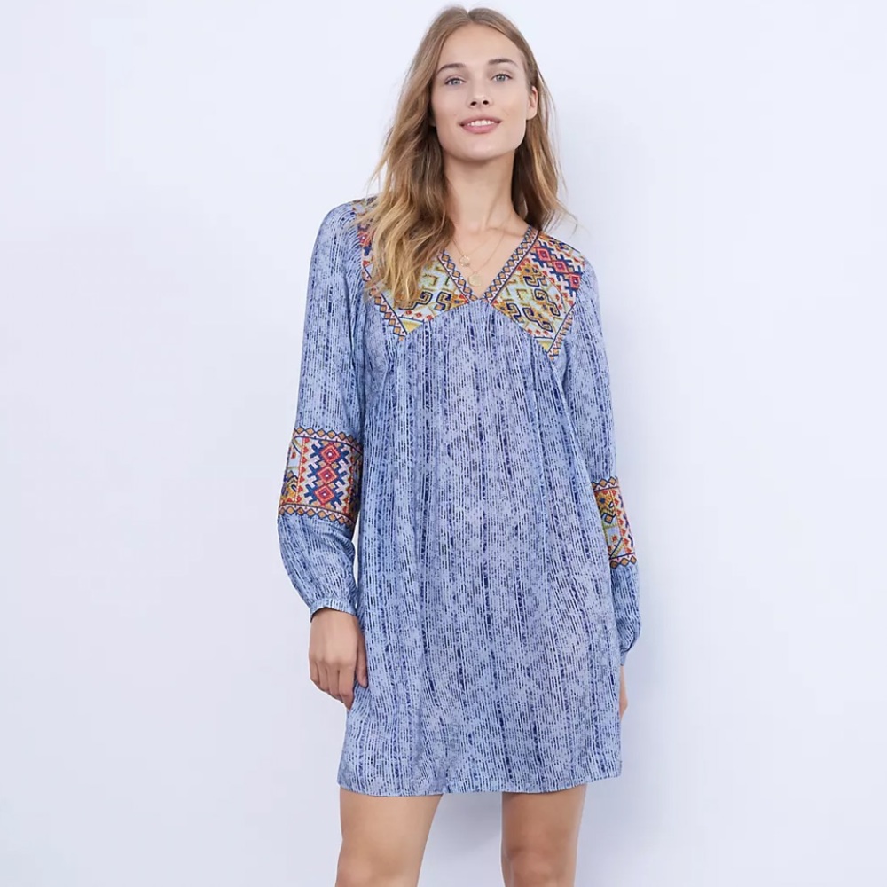 NWT Anthropologie Linne Embroidered Tunic Dress